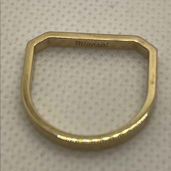 Miansai Gold Vermeil Thin Hex Ring - Picture 3 of 4